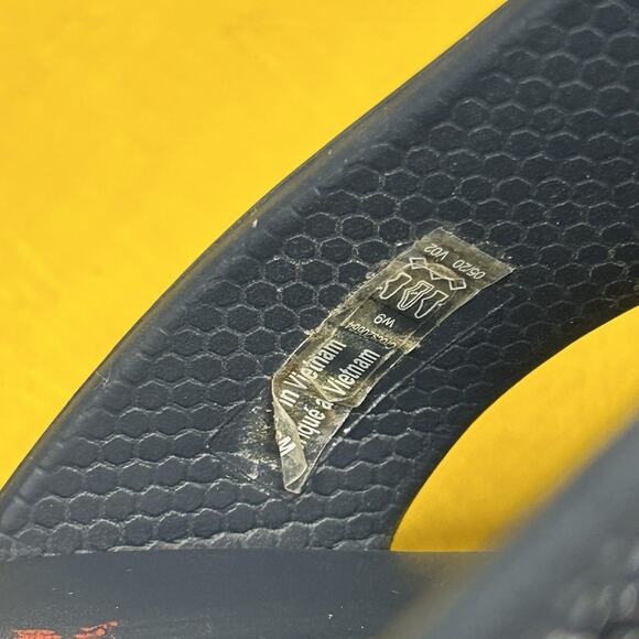 CROCS Monterey Bead Stripe Thong Comfort Sandals Flip Flops Women’s Size 9 Blue - Picture 10 of 14